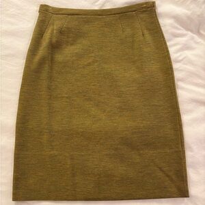 VTG Act III Green wool pencil skirt. 1940s-1950s. XS.